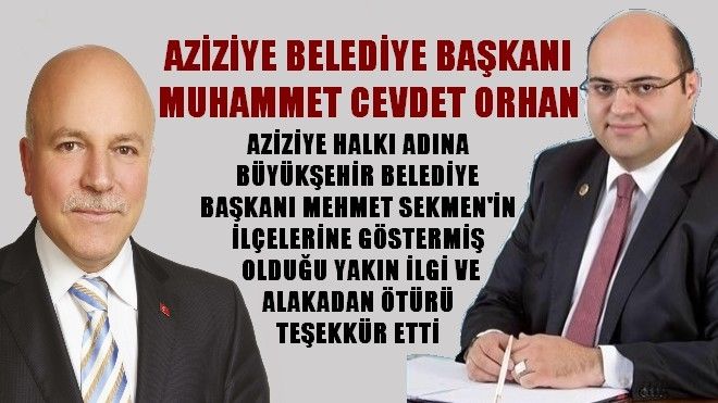 Mehmet Sekmen´den Başkan Orhan´a ziyaret