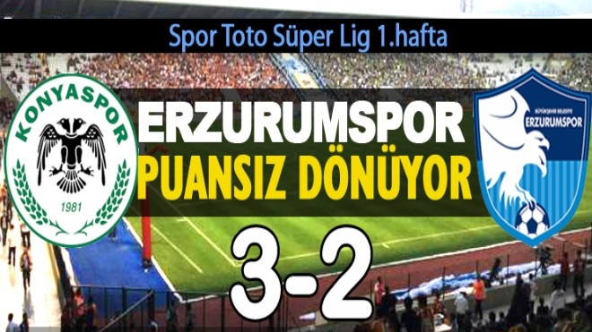 Atiker Konyaspor- BB Erzurumspor: 3-2