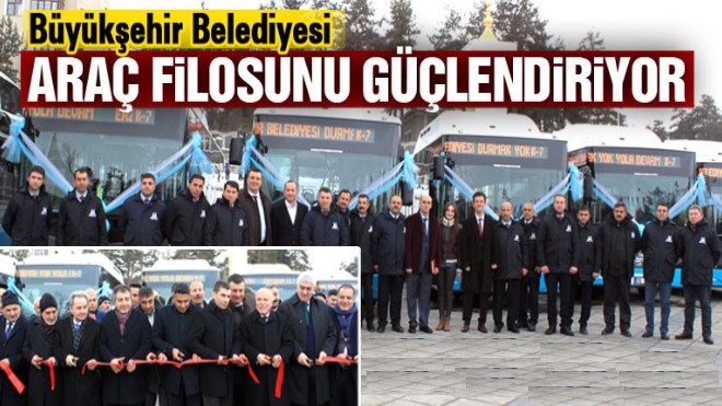 Erzurum Büyükşehir yeni araçlarını tanıttı