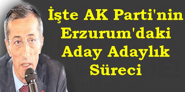 AK Parti`nin Erzurum`daki Aday Adaylık Süreci